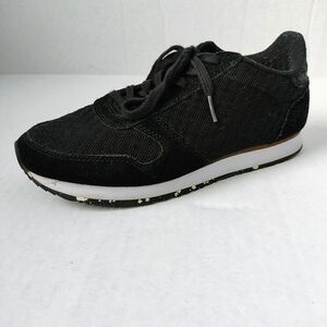 Woden YDUN Suede Mesh ll Black Sneakers Women's Size 7.5